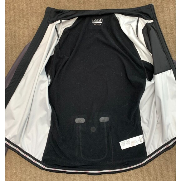 Louis Garneau Cycling Jacket Mens M Fleece Lined Zip-Up Long Sleeve Rear Pockets - Picture 2 of 9